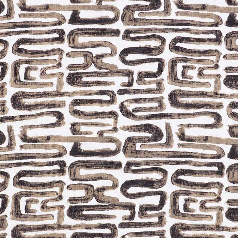 Coton et viscose mélangé Lignes sinueuses – blanc,  image number 1