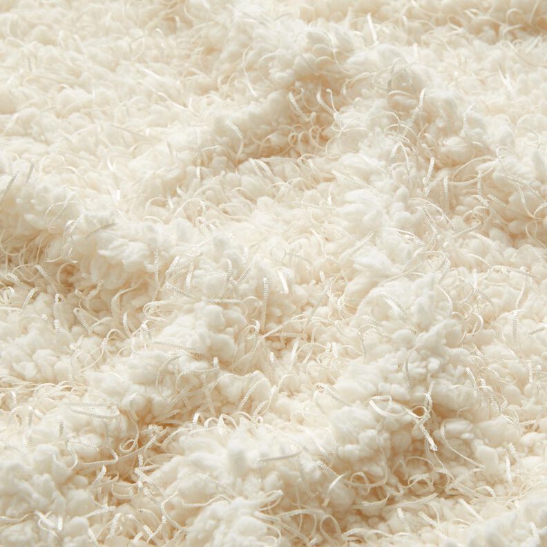 Fourrure synthétique avec fils fantaisie – blanc,  image number 2