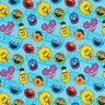 Popeline coton Tissu sous licence Rue Sésame | Sesame Workshop – turquoise,  thumbnail number 1