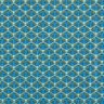 Coton enduit Éventails élégants – bleu,  thumbnail number 1
