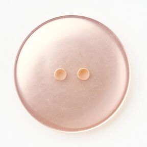 Bouton 2 trous brillant [Ø 25 mm] – rosé, 