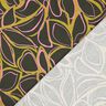 Viscose stretch à grandes fleurs – pin foncé/jaune olive,  thumbnail number 4