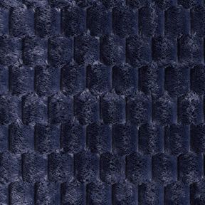 Fourrure synthétique Honigwaben – bleu nuit, 