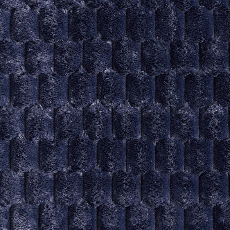 Fourrure synthétique Honigwaben – bleu nuit, image number 1