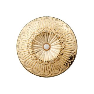 Bouton à queue strass et métal – or, 