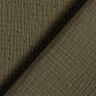 Tissu double gaze de coton dobby – kaki,  thumbnail number 4