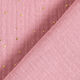 Tissu double gaze de coton taches dorées éparses – rose/or,  thumbnail number 4