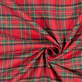 Flanelle coton Carreau écossais Glenside – rouge, 