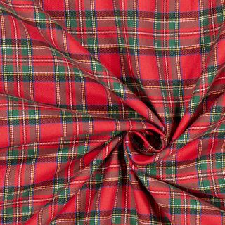Flanelle coton Carreau écossais Glenside – rouge, 