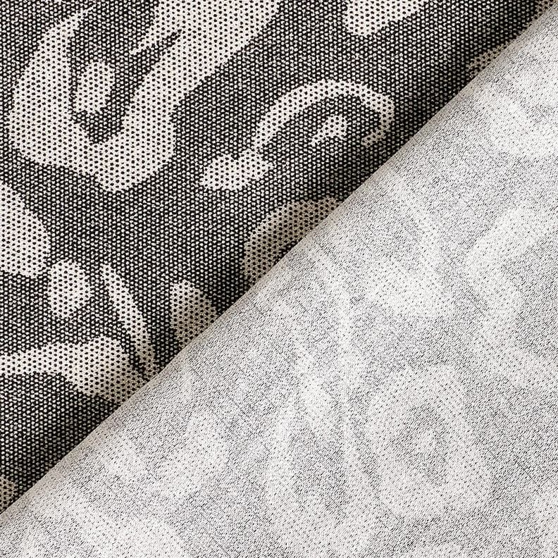 <h2>Tissu Viscose Air Flow Leo, anthracite &ndash; blanc cass&eacute;/noir &ndash; Tiss&eacute; et Imprim&eacute; Num&eacute;riquement</h2>,  image number 4