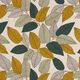 Tissu de décoration Semi-panama grandes feuilles – vert/nature,  thumbnail number 1