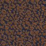 Tissu pour pantalon aspect denim à imprimé léopard – marron moyen/bleu nuit,  thumbnail number 1
