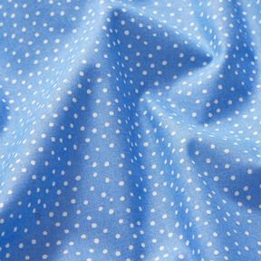 Tissu en coton Cretonne feine Punkte – bleu, 