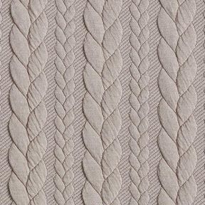 Jersey jacquard Cloqué Torsades – beige, 