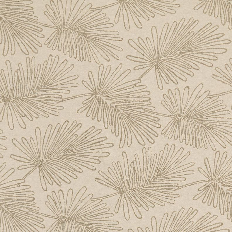 Tissu de décoration Jacquard Contours de feuilles – nature,  image number 1
