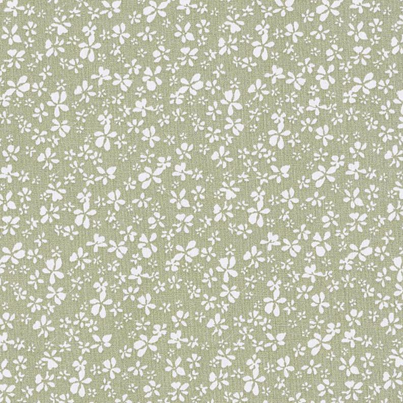 Tissu en coton Cretonne Petites fleurs – kaki,  image number 1