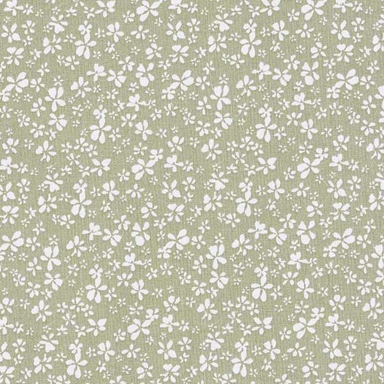 Tissu en coton Cretonne Petites fleurs – kaki,  image number 1