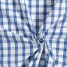 Tissu de coton pour chemise à carreaux – blanc/bleu,  thumbnail number 3