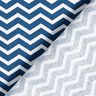 Tissu en coton Cretonne Zigzag – bleu marine/blanc,  thumbnail number 5