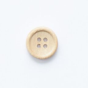 Bouton en bois 4 trous – beige, 