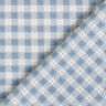 Tissu en coton à carreaux structurés – blanc/bleu clair,  thumbnail number 5
