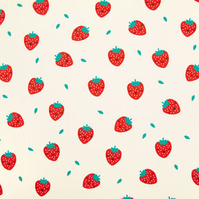 Sweatshirt gratté Fraises | by Poppy – écru/rouge feu, 