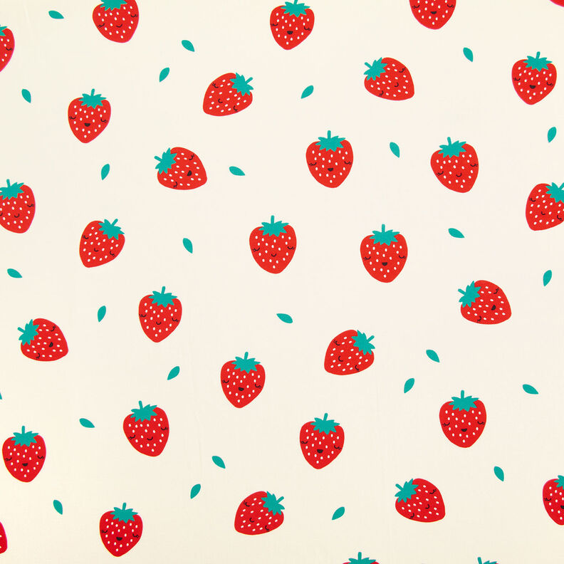 Sweatshirt gratté Fraises | by Poppy – écru/rouge feu,  image number 1