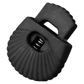Bloque-cordons Coquillage [Passage : 8 mm] – noir, 