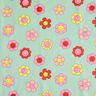Coton enduit Fleurs joyeuses | Poppy Fabrics – menthe/jaune citron,  thumbnail number 1