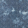 Tissu chambray matelassé Fleur en batik – bleu jean,  thumbnail number 6