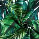 Tissu décoratif Semi-panama Feuilles de palmier – vert,  thumbnail number 3
