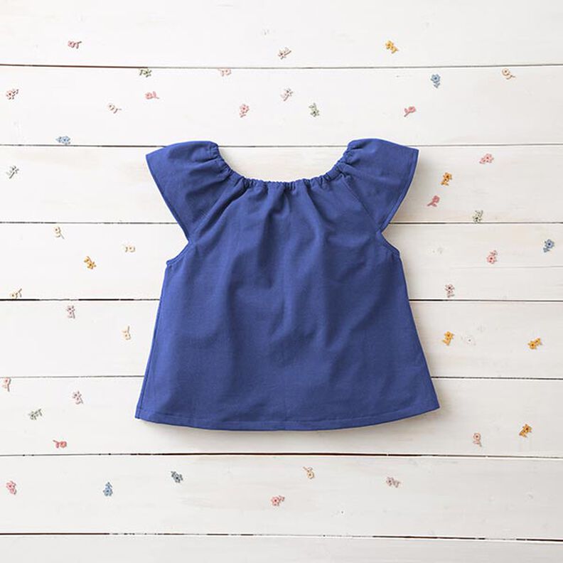 Jersey coton Medium uni – indigo,  image number 7