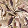 Velours extensible avec tissage de feuilles – mocca/rouge bordeaux,  thumbnail number 3