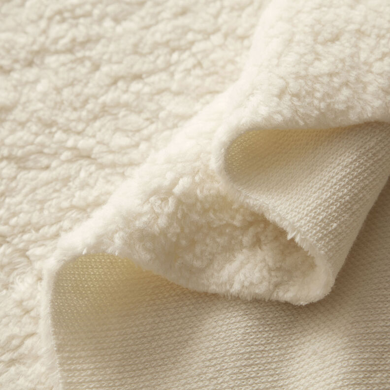 Sherpa Coton mélangé Uni – écru,  image number 3
