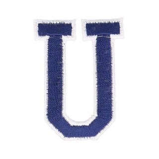 Application lettre U [ Hauteur : 4,6 cm ] – bleu marine, 