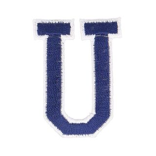 Application lettre U [ Hauteur : 4,6 cm ] – bleu marine, 