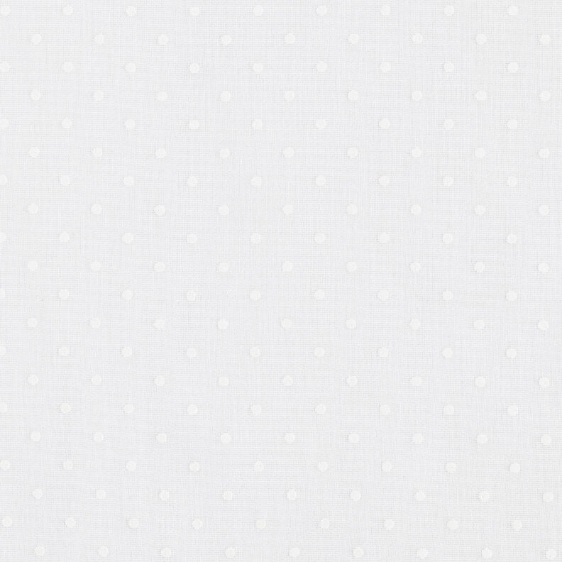 Tissu pour voilages Petits points 300 cm – blanc,  image number 1