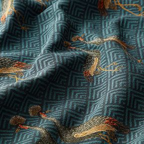 Jacquard Gobelin Paon – pétrole, 