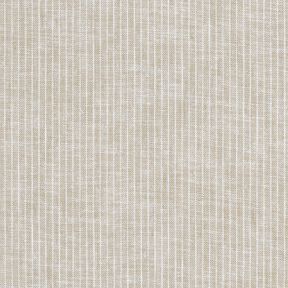 Mélange lin coton rayures étroites – taupe clair/blanc, 