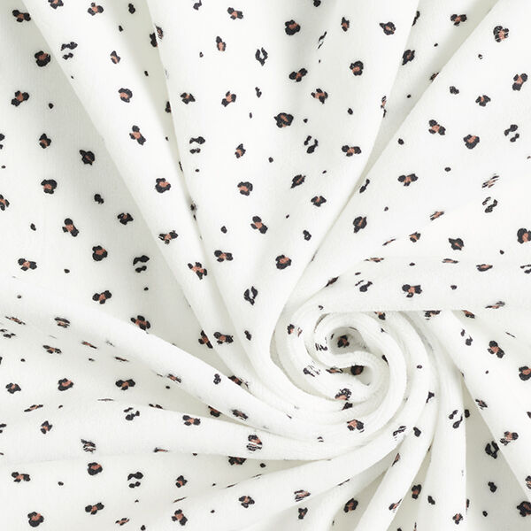 Tissu Nicki Petit motif léopard – blanc,  image number 3