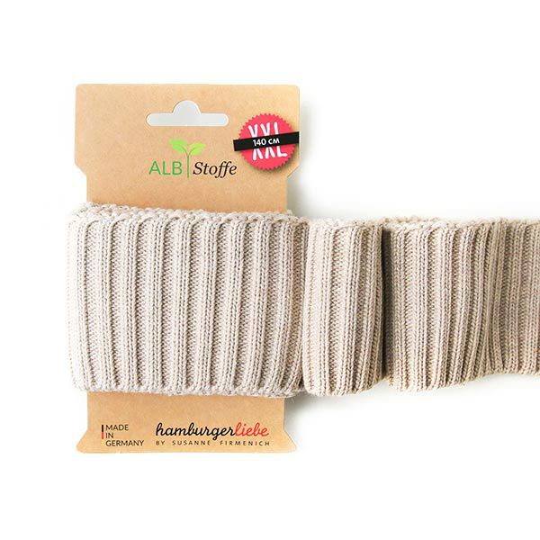 GOTS Bord-côtes Bio CUFF ME COZY [140 cm | 7 cm] | Albstoffe | Hamburger Liebe,  image number 1