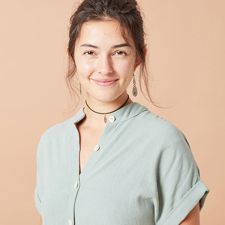 Viscose et lin doux – écru,  image number 5