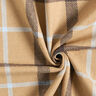 Tissu pour manteau en coton mélangé Grands carreaux – beige,  thumbnail number 3