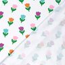 Jersey coton Tulipes stylisées – blanc/lilas rouge,  thumbnail number 4