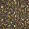 Jersey viscose Petites fleurs – marron foncé/rouge feu,  thumbnail number 1