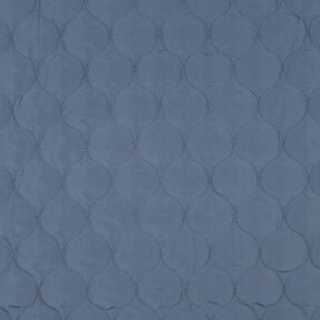 Tissu matelassé Motif circulaire | Poppy Fabrics – bleu jean, 