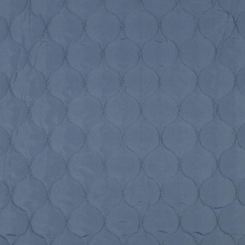 Tissu matelassé Motif circulaire | Poppy Fabrics – bleu jean,  image number 1