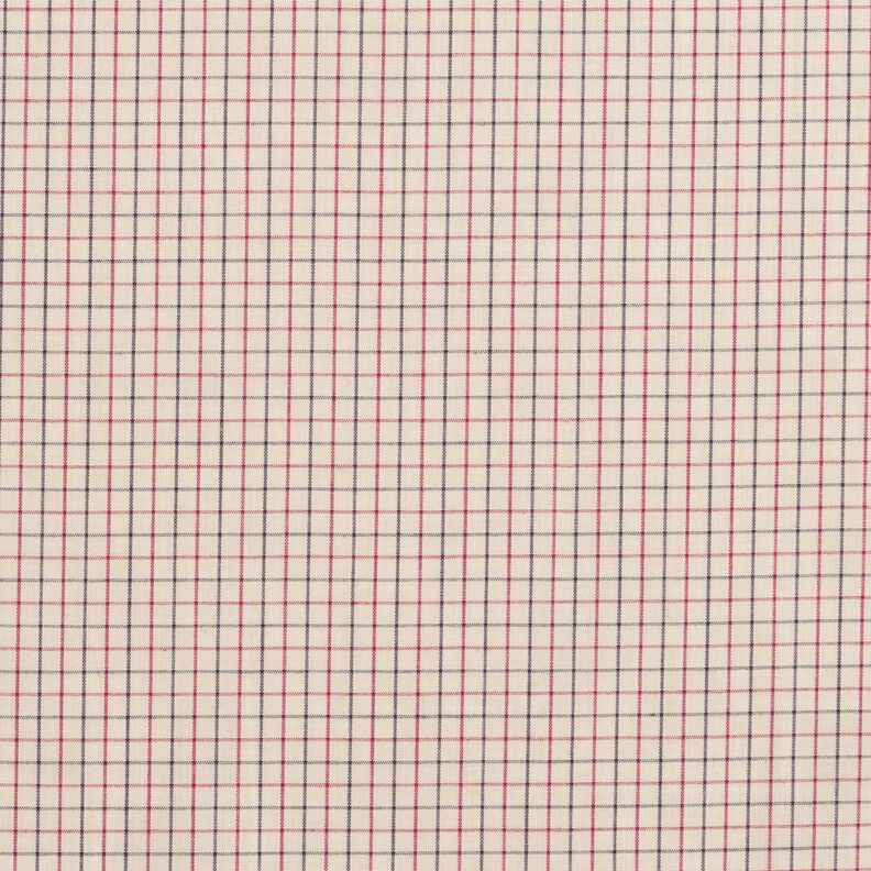 Tissu pour chemise à carreau fin – beige/bleu marine,  image number 1