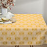 Tissu de décoration Semi-panama Arcs – jaune curry/nature,  thumbnail number 6