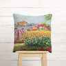 panneau décoratif Gobelin Paysage fleuri – carmin/beige clair,  thumbnail number 6